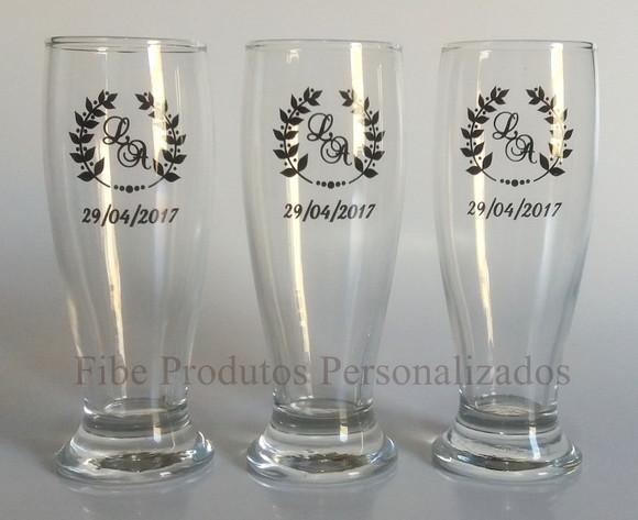 Copo de Vidro 300 ml Tulipa Munich Personalizado