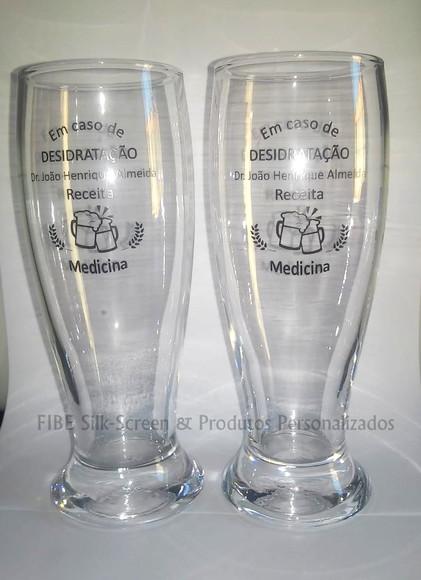 Copo de Vidro para Cerveja Personalizado
