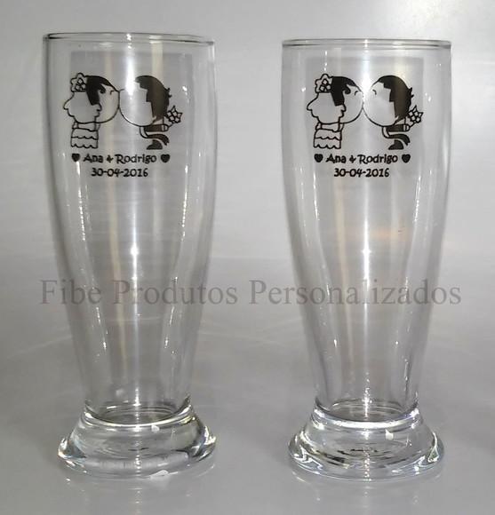 Copo de Vidro para Cerveja Personalizado