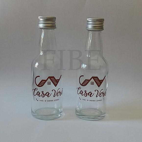 Garrafinha de Vidro 60 ml Personalizada