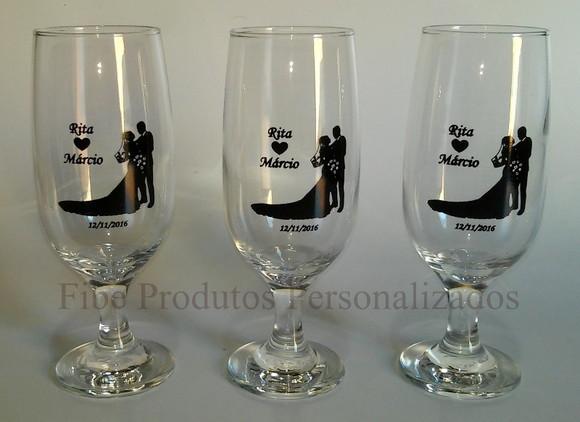 Taça de Vidro para Cerveja Personalizada