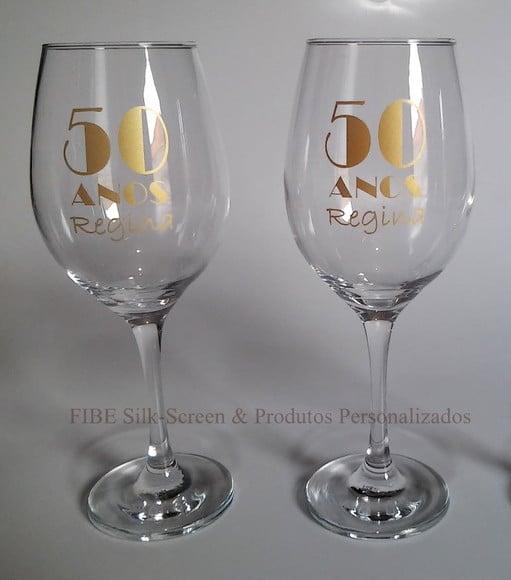 Taças de Vidro para Vinho Personalizadas