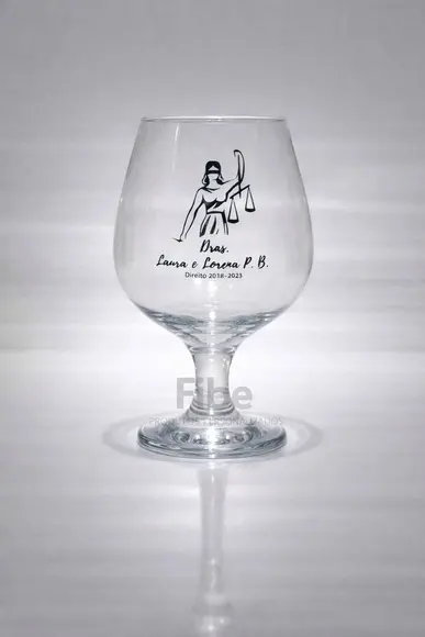 Taça de Vidro 330 ml Conhaque Personalizada