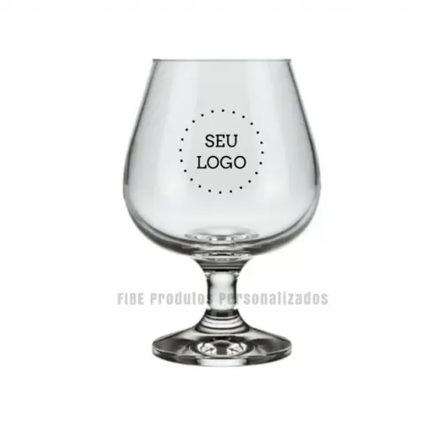 Taça de Vidro 330 ml Conhaque Personalizada