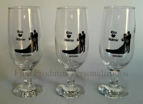 Taça de Vidro para Cerveja Personalizada