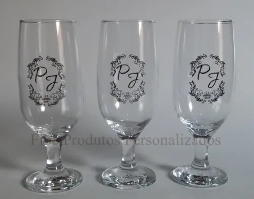 Taça de Vidro Personalizada