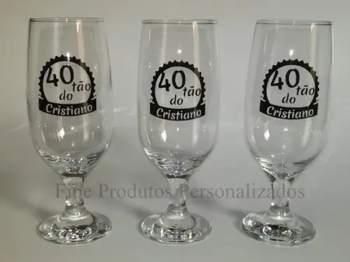 Taça de Vidro Personalizada