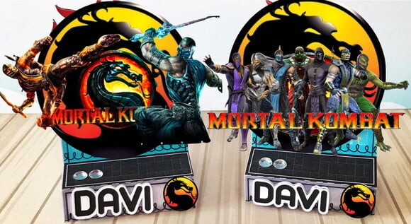 ARQUIVO CORTE KIT SILHOUETTE FESTA GAMER MORTAL KOMBAT