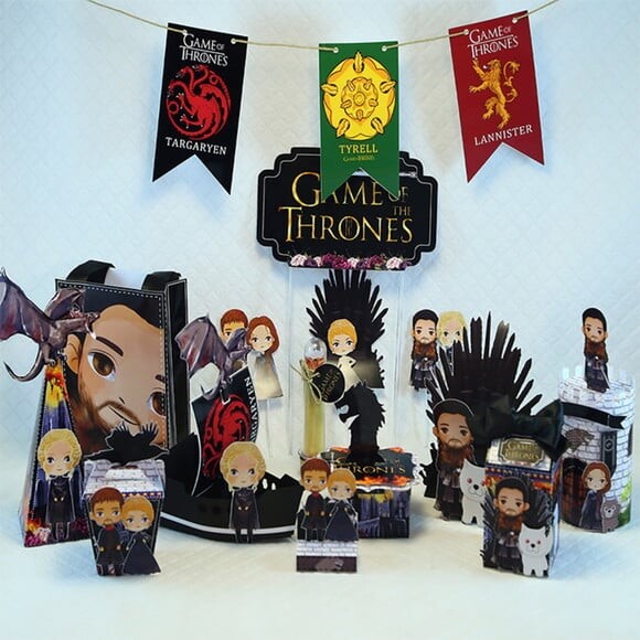 ARQUIVO CORTE KIT SILHOUETTE GAMES OF THORNES LUXO