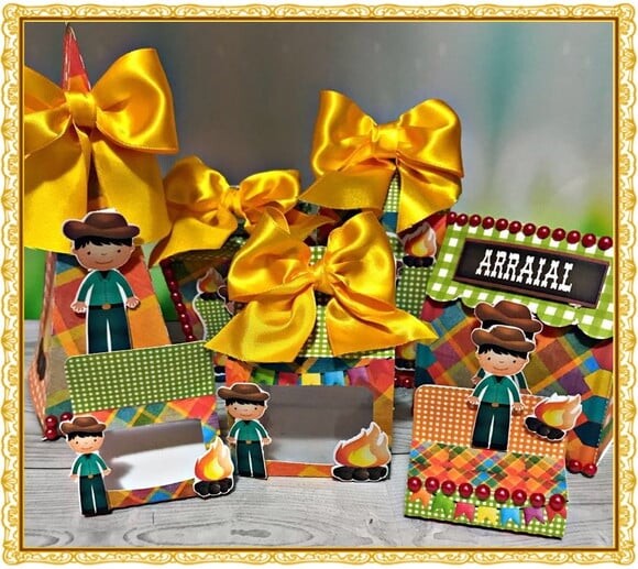 ARQUIVO CORTE KIT SILHOUETTE JUNINA LUXO