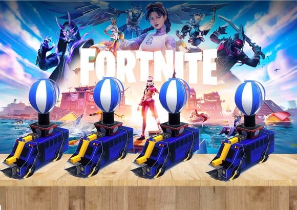 Arquivo Corte Kit Silhouette Onibus Fortnite