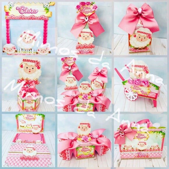 ARQUIVO CORTE KIT SILHOUETTE OVELHINHA ROSA LUXO 2019