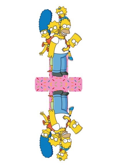ARQUIVO CORTE SILHOUETTE CAIXA OS SIMPSONS FAMILIA