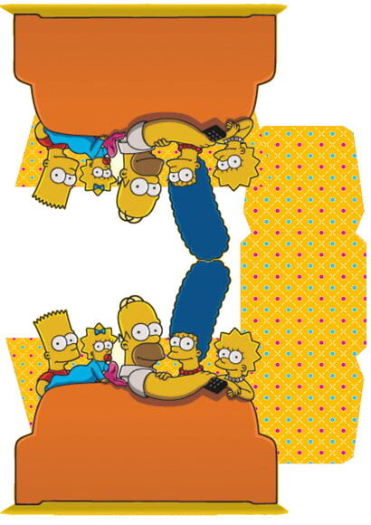 ARQUIVO CORTE SILHOUETTE CAIXA OS SIMPSONS NO SOFÁ