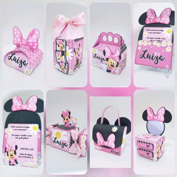 ARQUIVO CORTE SILHOUETTE MINNIE ROSA LUXO 2019