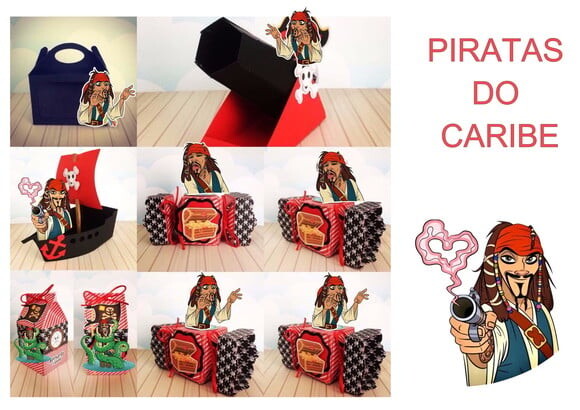 Arquivo de Corte Silhouette Piratas do Caribe Luxo