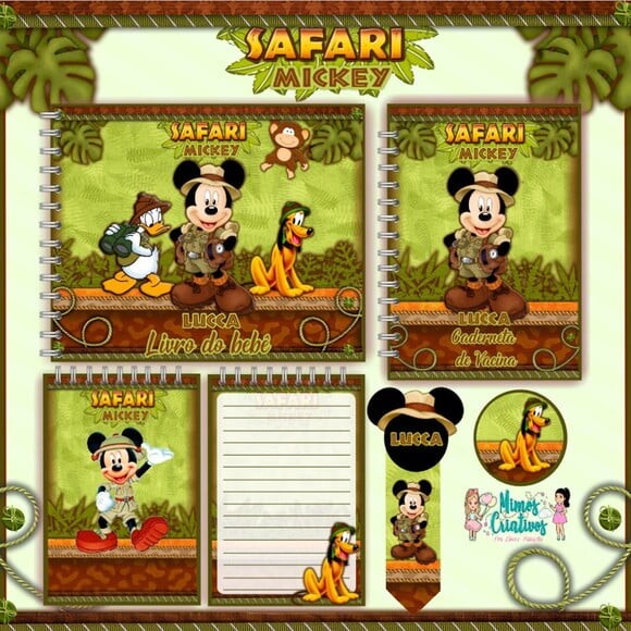 Arquivo Livro do Bebe Mickey Safari Luxo