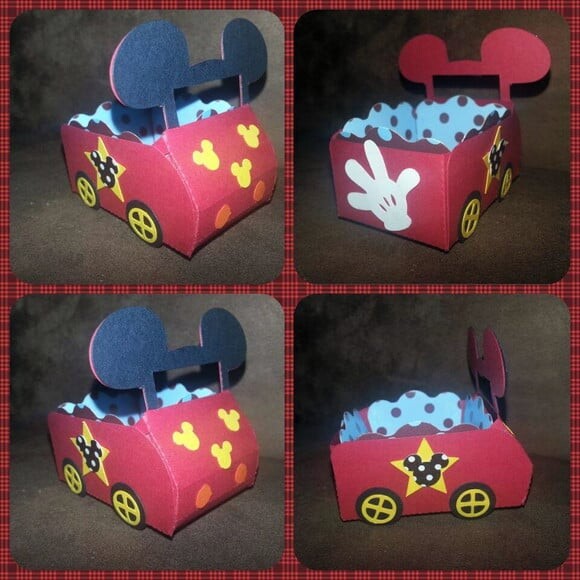ARQUIVO SILHOUETTE MICKEY VERMELHO CARRINHO LUXO 2018