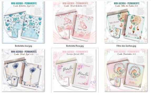 Combo Arquivos de Agendas Luxo