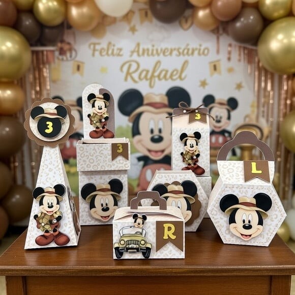 Mickey Safari Arquivo de Corte Studio e pdf