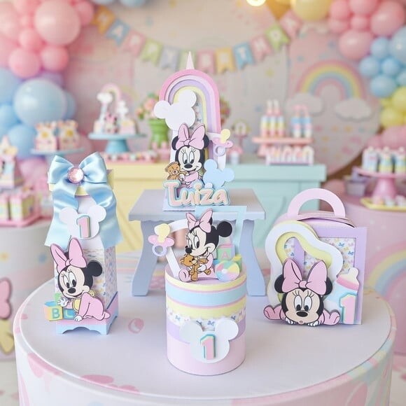 Minnie Baby Candy Arquivo de Corte Studio e pdf