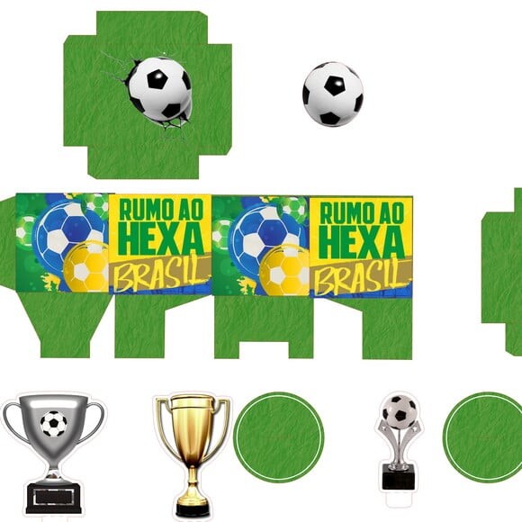 Arquivo Digital Silhouette Futebol Brasil Copa 2022 Hexa