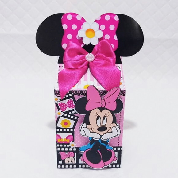 ARQUIVO DIGITAL SILHOUETTE MINNIE ROSA LUXO