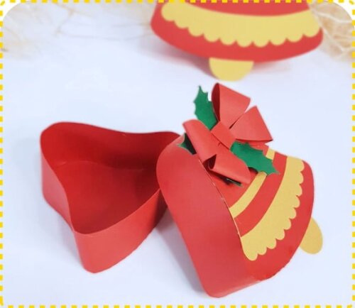 Arquivo Corte Kit Silhouette Caixa Sino de Natal