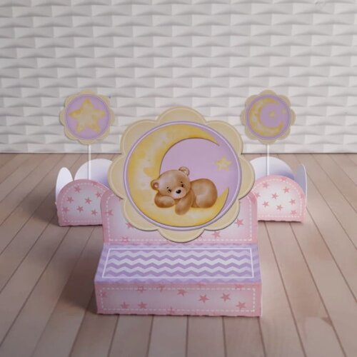 Arquivo Corte Kit Silhouette Chá de Bebe Menina