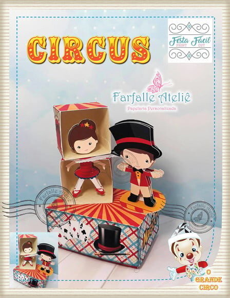 ARQUIVO CORTE KIT SILHOUETTE CIRCO LUXO