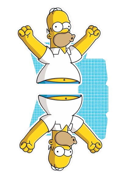 ARQUIVO CORTE SILHOUETTE CAIXA HOMER SIMPSON