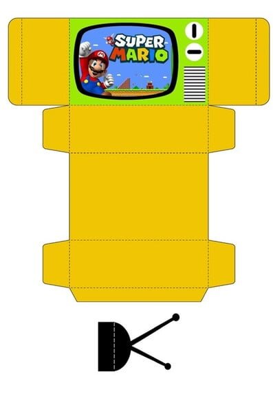 Arquivo Corte Silhouette Caixa Tv Super Mário