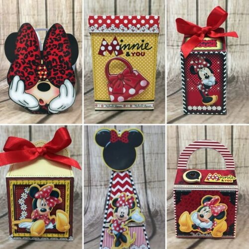 ARQUIVO CORTE SILHOUETTE MINNIE VERMELHA LUXO