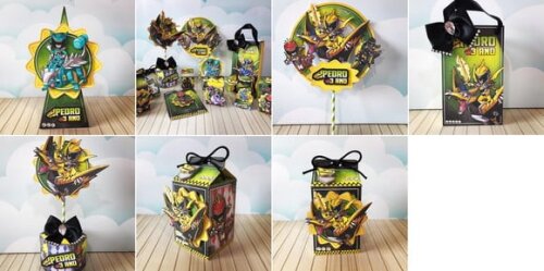 Arquivo Corte Silhouette Power Rangers Dino Charge Luxo