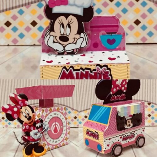 ARQUIVO DIGITAL SILHOUETTE MINNIE CONFEITEIRA LUXO