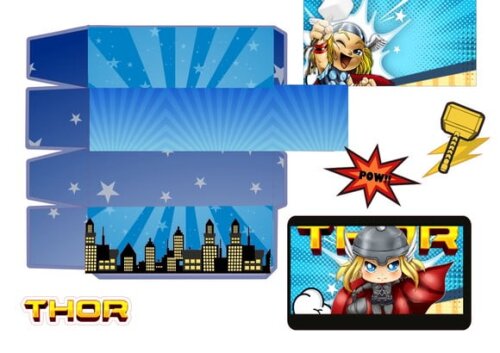 Arquivo Digital Silhouette Thor Cute Exclusivo com Martelo