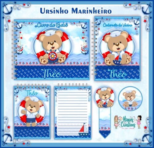 Arquivo Livro do Bebe Ursinho Marinheiro Luxo