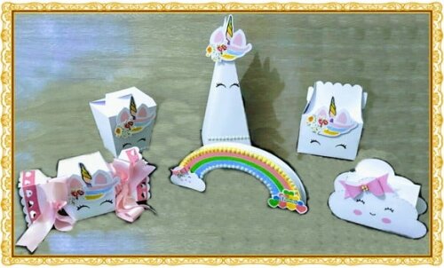 KIT DIGITAL ARQUIVO DE CORTE SILHOUETTE CAIXA UNICORNIO