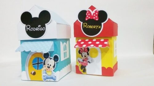 Kit Digital Arquivo de Corte Silhouette Casinha Mickey/minie
