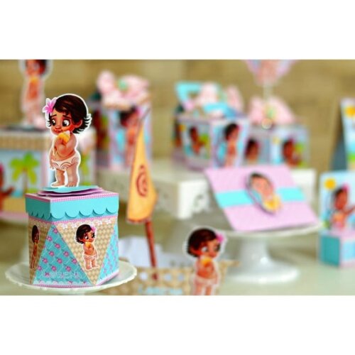 KIT DIGITAL ARQUIVO DE CORTE SILHOUETTE MOANA BABY LUXO