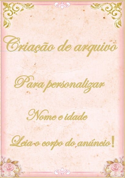 Serviço de Criação Nome e Idade para Arquivos.