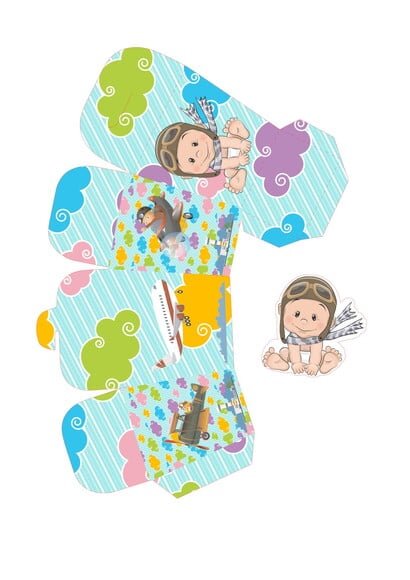 ARQUIVO DIGITAL SILHOUETTE BEBE AVIADOR LUXO