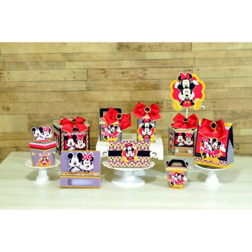 ARQUIVO DIGITAL SILHOUETTE CAIXINHAS MINNIE E MICKEY LUXO