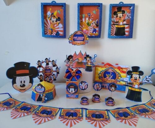 ARQUIVO DIGITAL SILHOUETTE CIRCO MICKEY LUXO