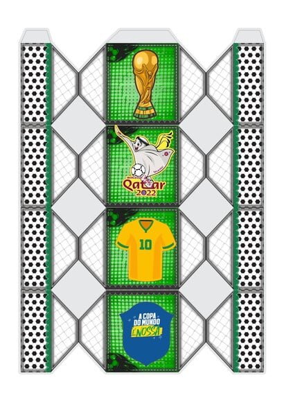 Arquivo Digital Silhouette Futebol Brasil Copa 2022 Hexa