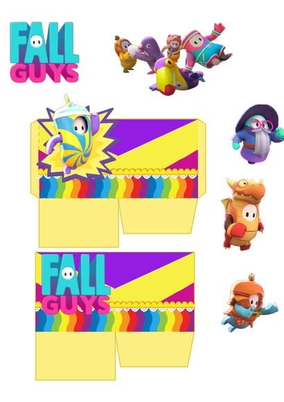 Arquivo Digital Silhouette Game Fall Guys Luxo