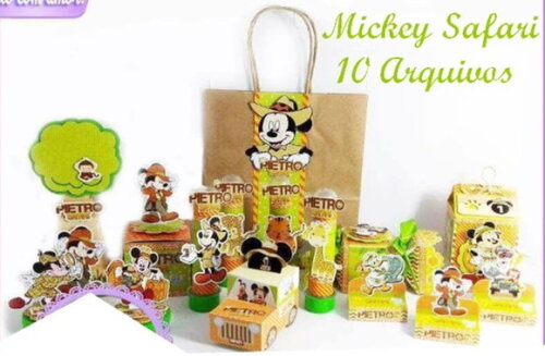 Arquivo Digital Silhouette Mickey Safari