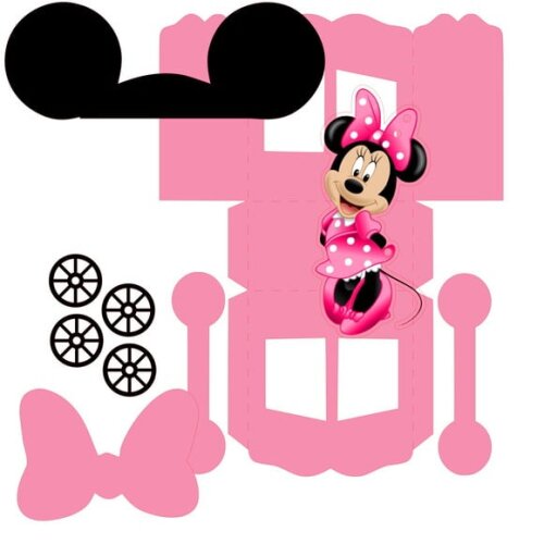 Arquivo Digital Silhouette Minnie Rosacarrinho de Pipoca