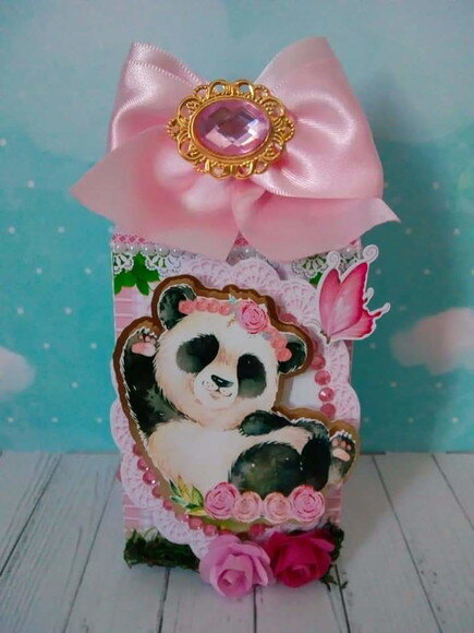 ARQUIVO DIGITAL SILHOUETTE PANDA PINK LUXO
