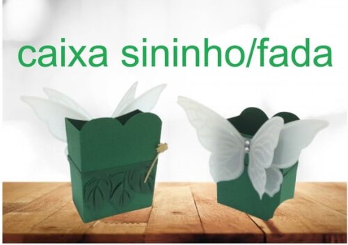 Arquivo Studio Silhouette Caixa Sininho Luxo